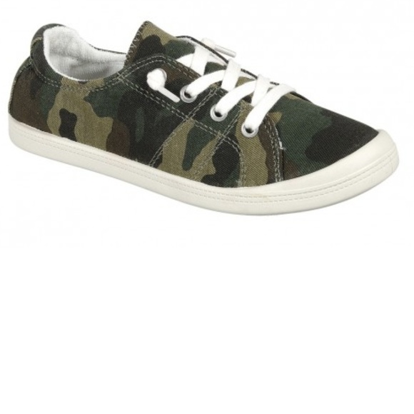 Women Camouflage Camo slip on sneakers shoes - Picture 1 of 1
